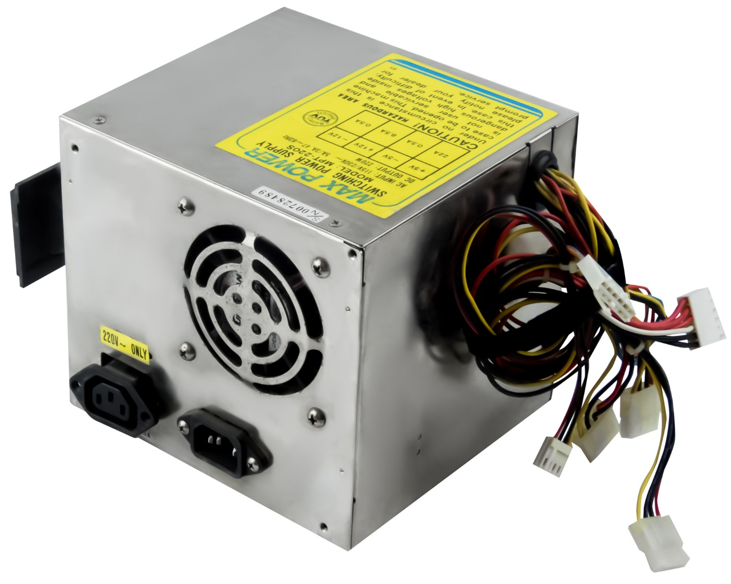 MAX POWER MPT-220S 220W PSU AUX MOLEX FDD