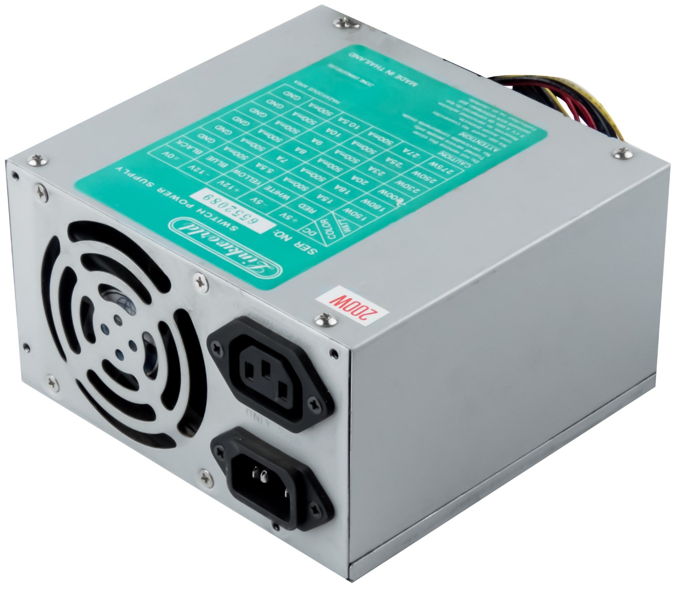 LINKWORLD 200W AT PSU AUX MOLEX FDD