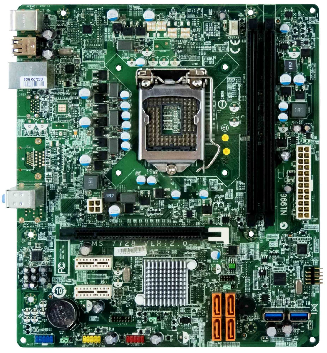 MSI MS-7728 LGA1155 2x DDR3 mATX