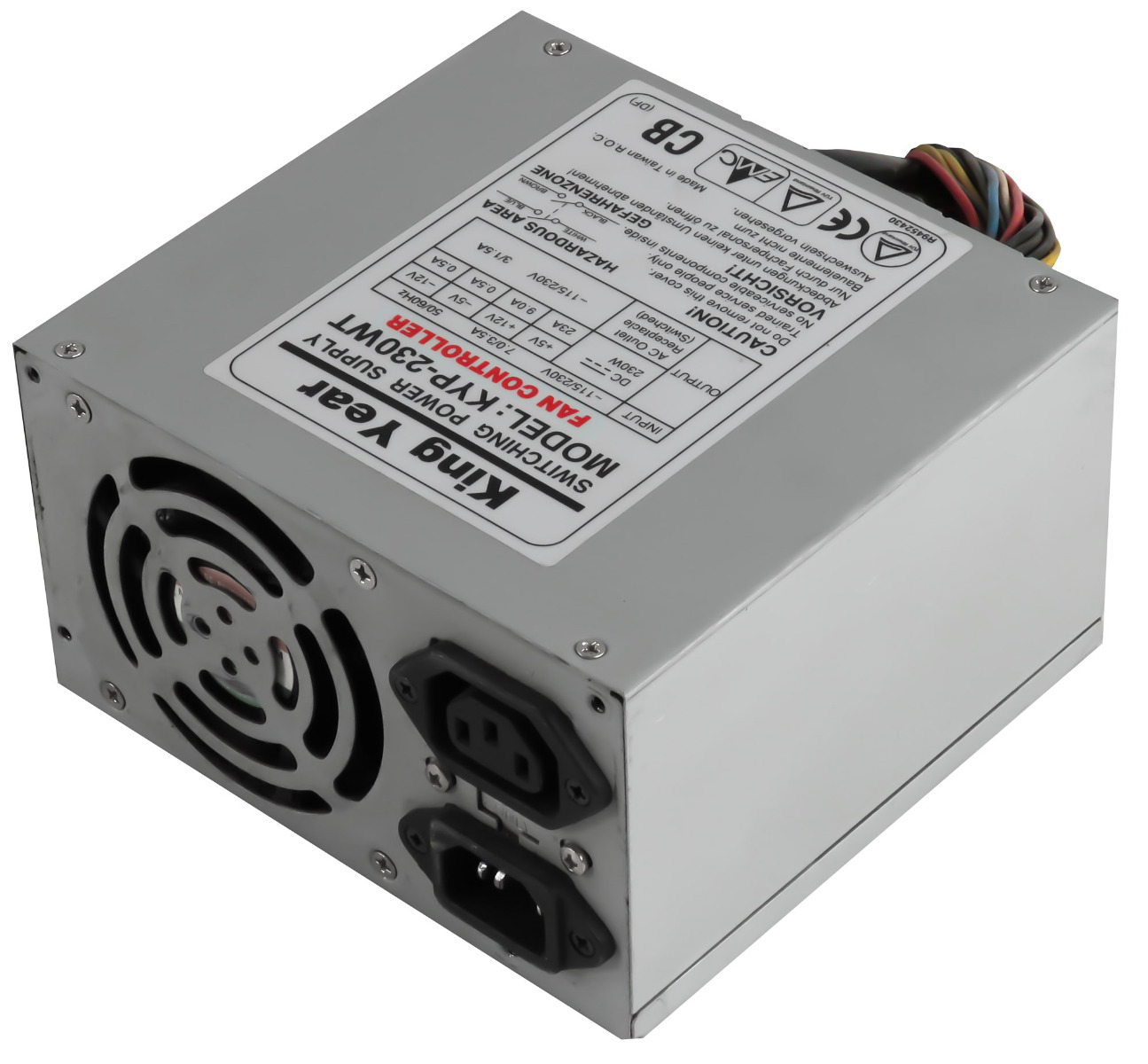 KING YEAR KYP-230WT 230W AT AUX MOLEX FDD