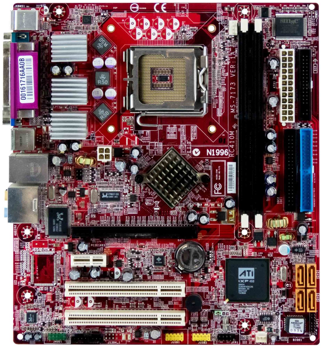 MSI MS-7173 VER:1A LGA775 DDR2 PCIE PCI RC410M