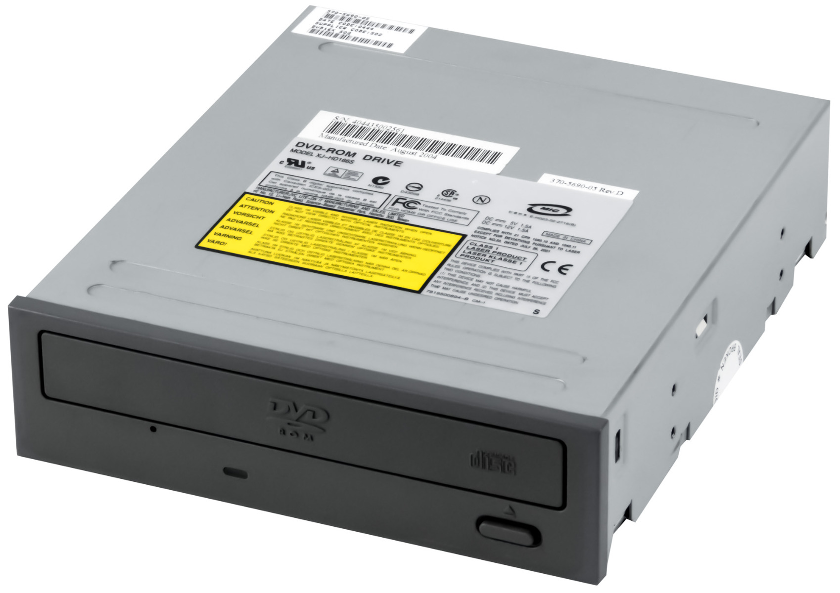SUN 370-5690-05 Lecteur DVD-ROM ATA 5,25'' XJ-HD166S