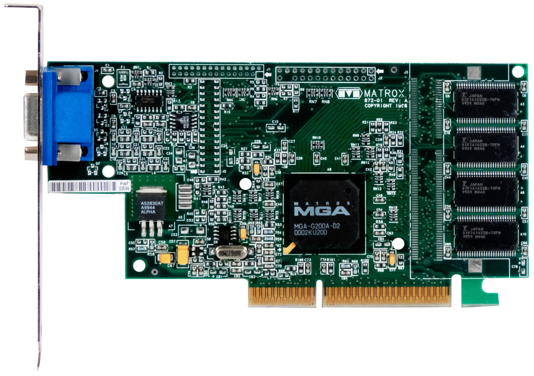 MATROX G200A 8MB G2/MECOA8B/20D AGP