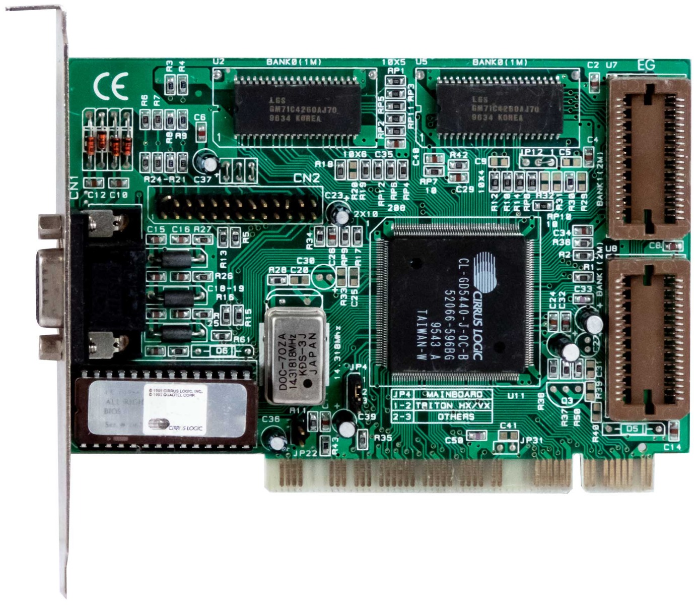 CIRRUS LOGIC GD5440 1 Mo CL543X/CL544X PCI FPM