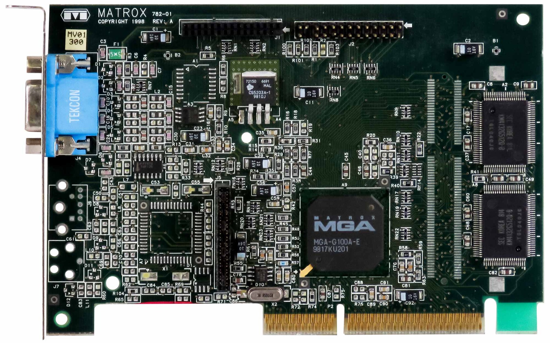 MATROX MGA-G100 4MB G+/PROA/4BI/20 782-01 AGP