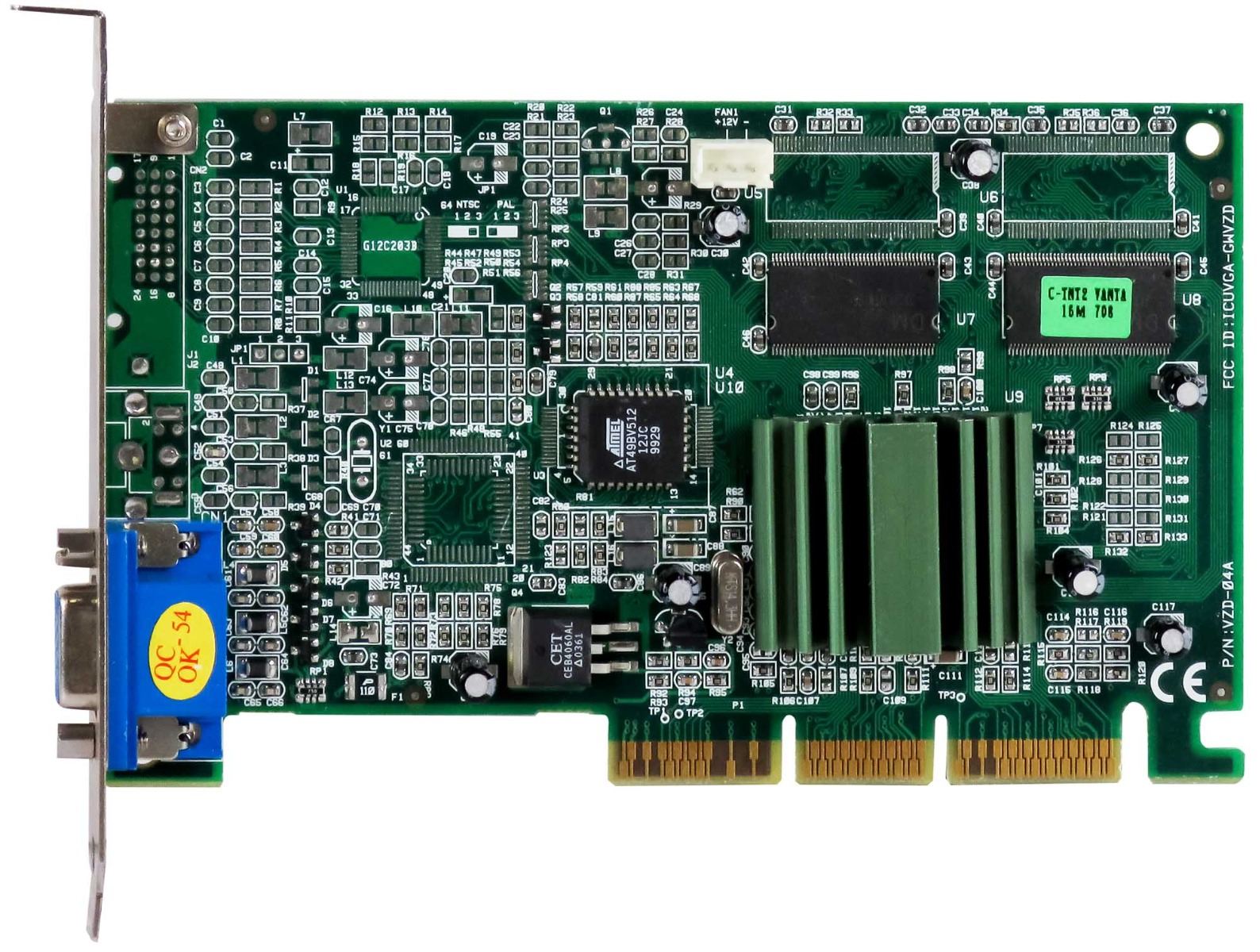 NVIDIA RIVA TNT2 VANTA 16MB VZD-04A AGP