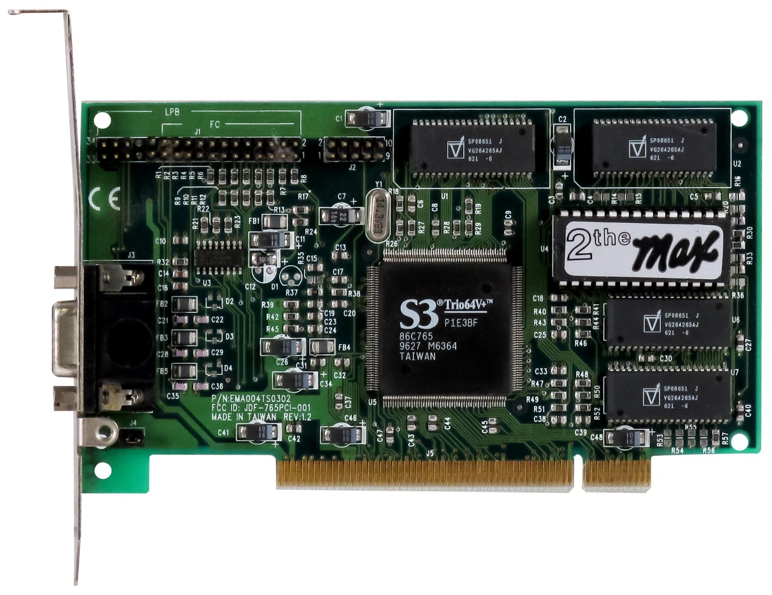 S3 Trio64V+ 2MB 2THE MAX EMA004TS0302 PCI