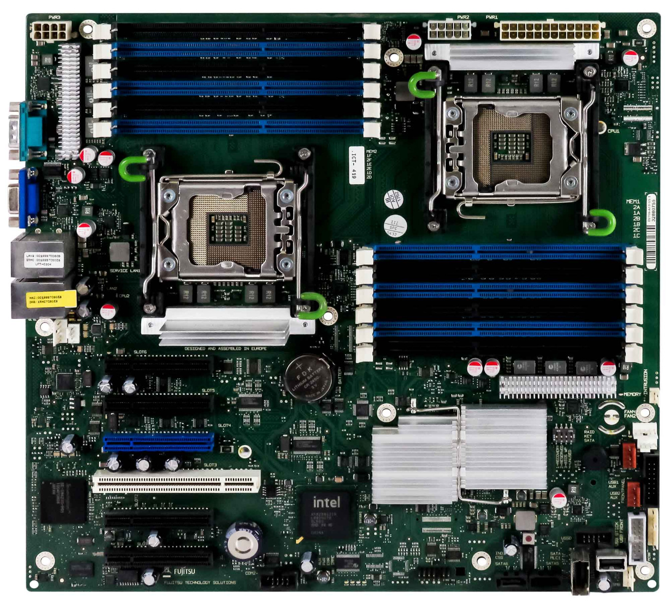 Carte mère Fujitsu D2709-A13 GS1 double socket LGA1366 DDR3 pour serveur Primergy TX200 S5