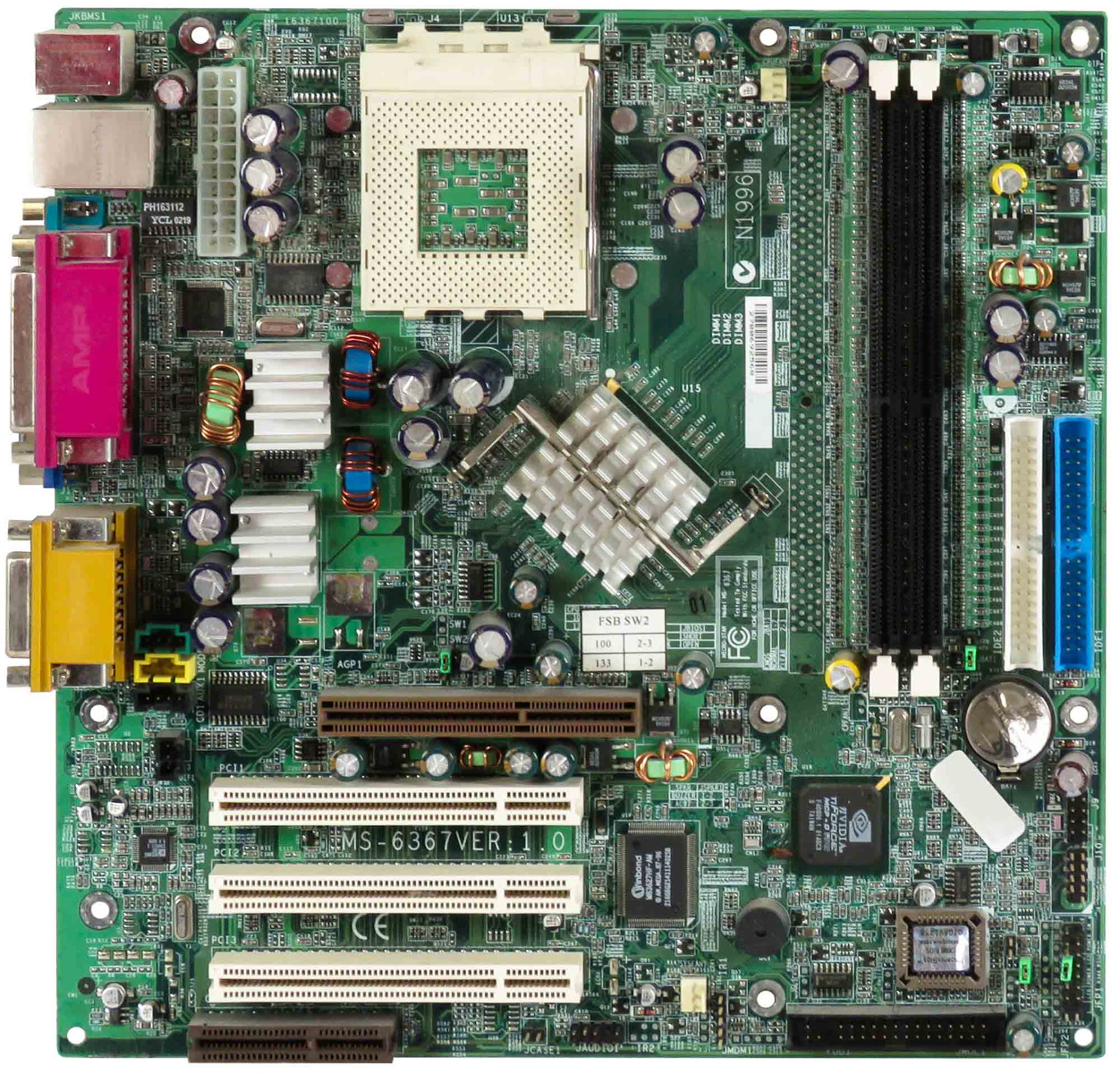 Carte mère MSI MS-6367 Socket 462 microATX DDR AGP PCI