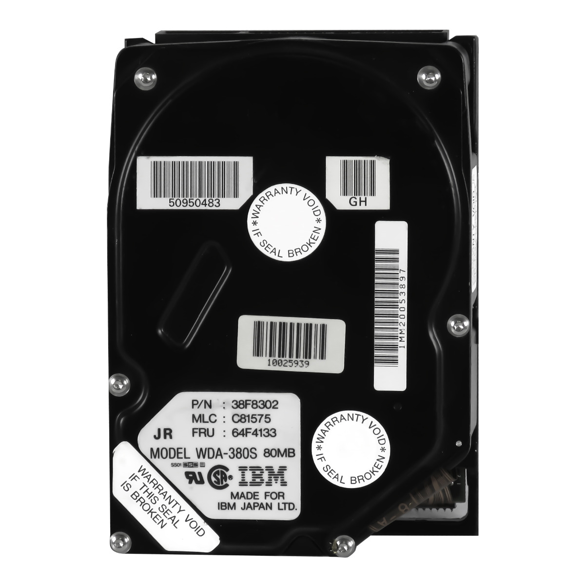 IBM 64F4133 38F8302 80 Mo 3.6K ATA 3.5''/HH WDA-380S