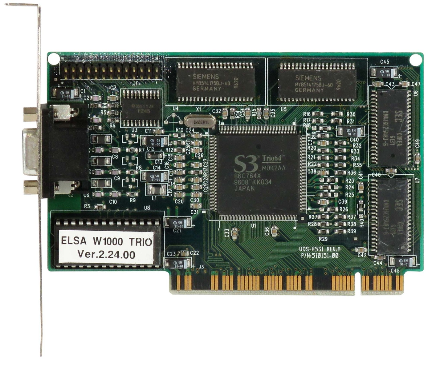 ELSA S3 Trio64 2 Mo W1000 TRIO 510151-00 D-SUB PCI