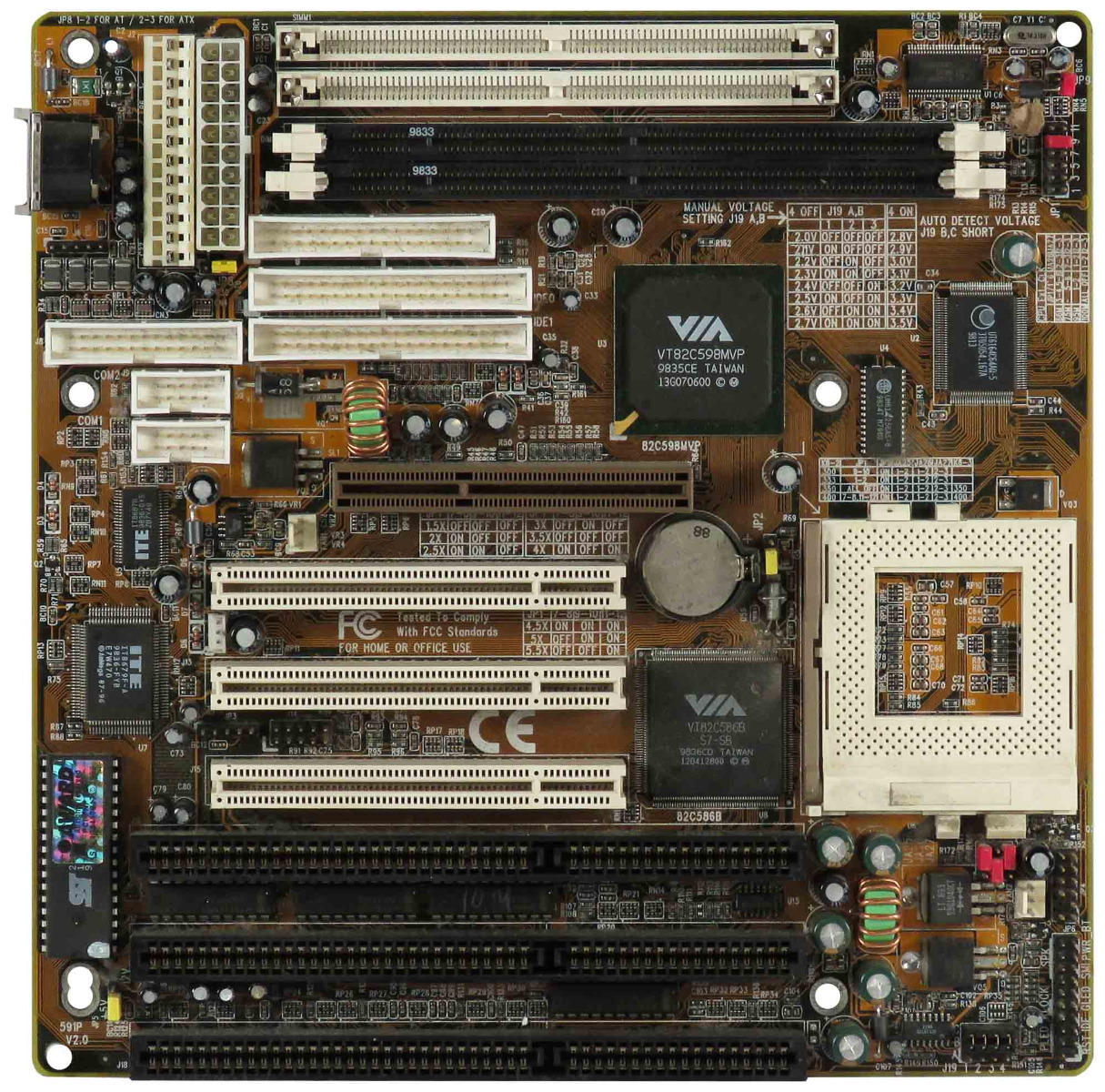 SHUTTLE HOT-591P V3.1 SOCKET 7 SDRAM SIMM PCI ISA