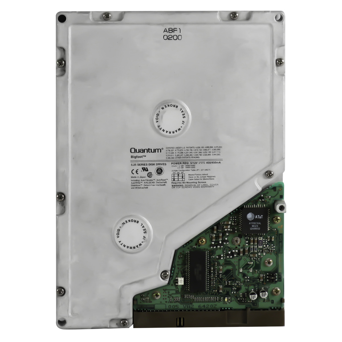 QUANTUM 1280AT BIGFOOT 1,2 Go 3,6K ATA 5,25'' BF12A011 Rév. 03-C