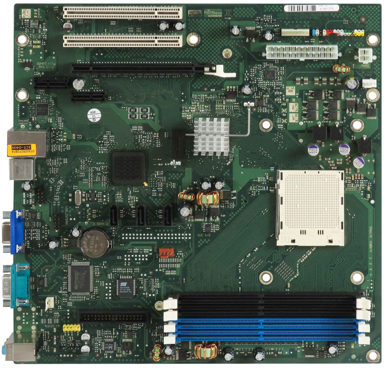FUJITSU D2461-A12 GS2 Socket AM2 4x DDR2 PCIe 2x PCI, 3x SATA BTX ESPRIMO P5615 XP