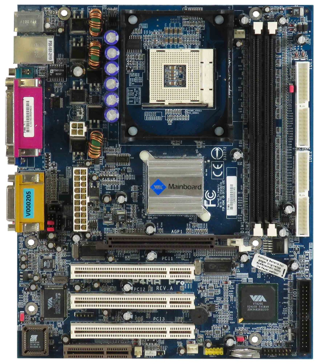 Carte mère VIA P4MA PRO SOCKET 478 DDR AGP PCI CNR mATX