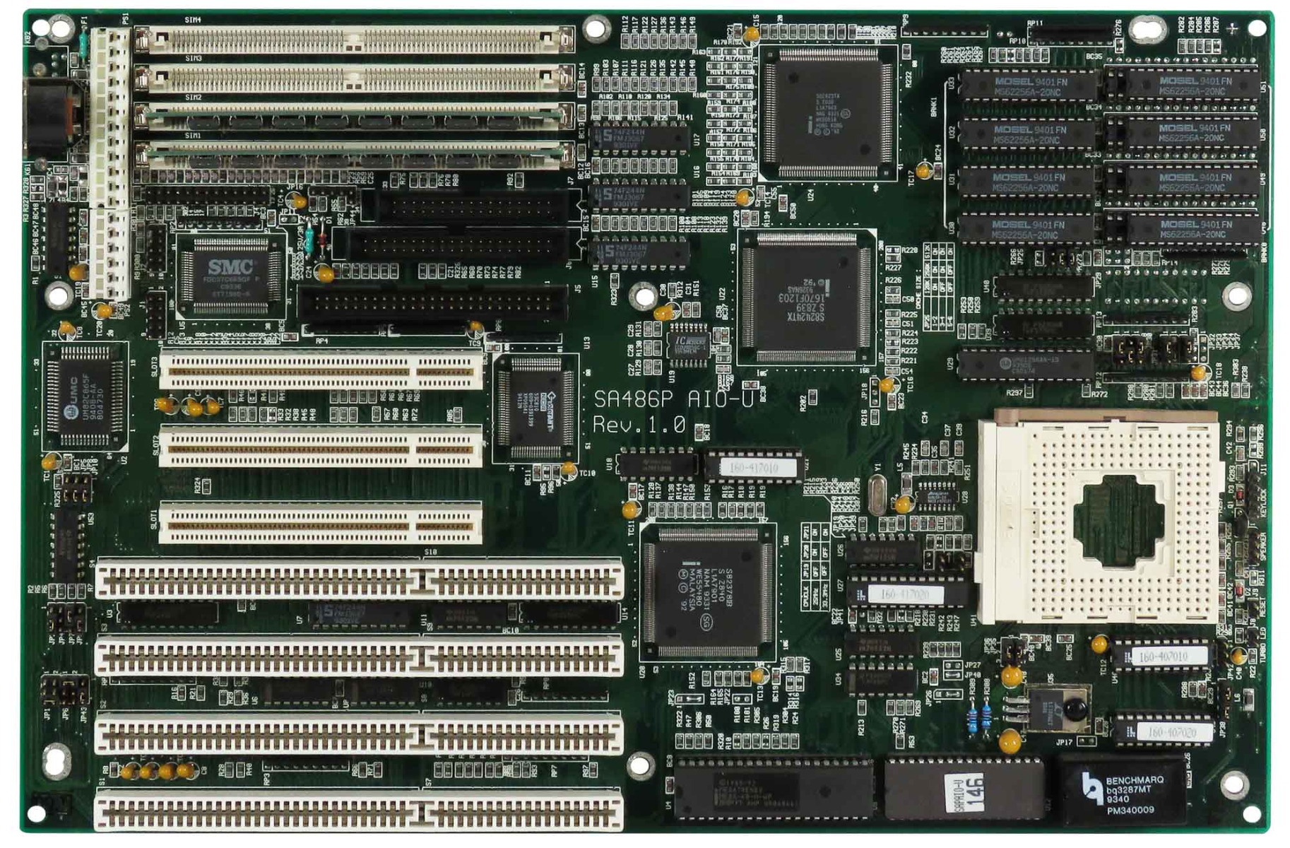 Carte mère ECS SA486P AIO-U Révision 1.0 Socket 3 4x SIMM 4x ISA