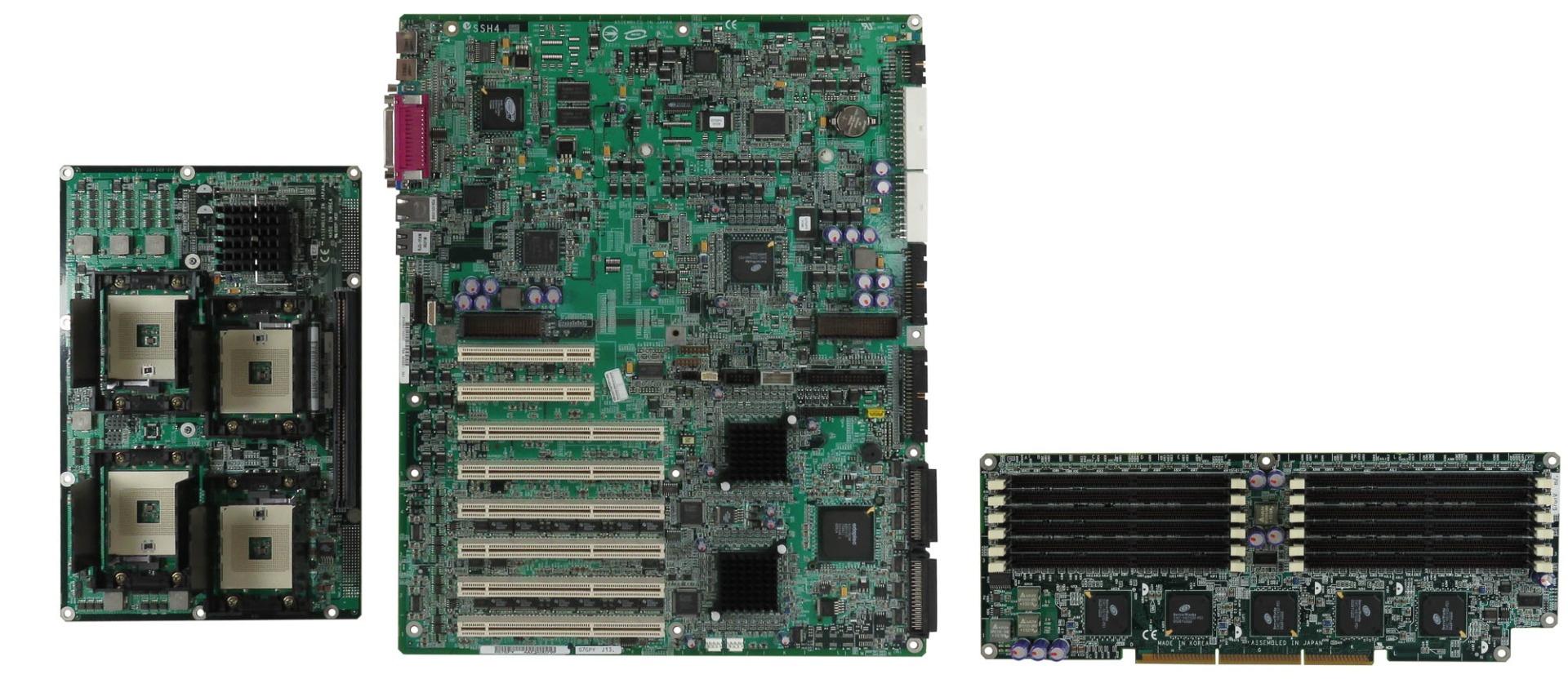 INTEL A60891-707 CARTE DE BASE SSH4 + CARTE PROCESSEUR QUAD SOCKET 603 + CARTE MÉMOIRE 12x DDR