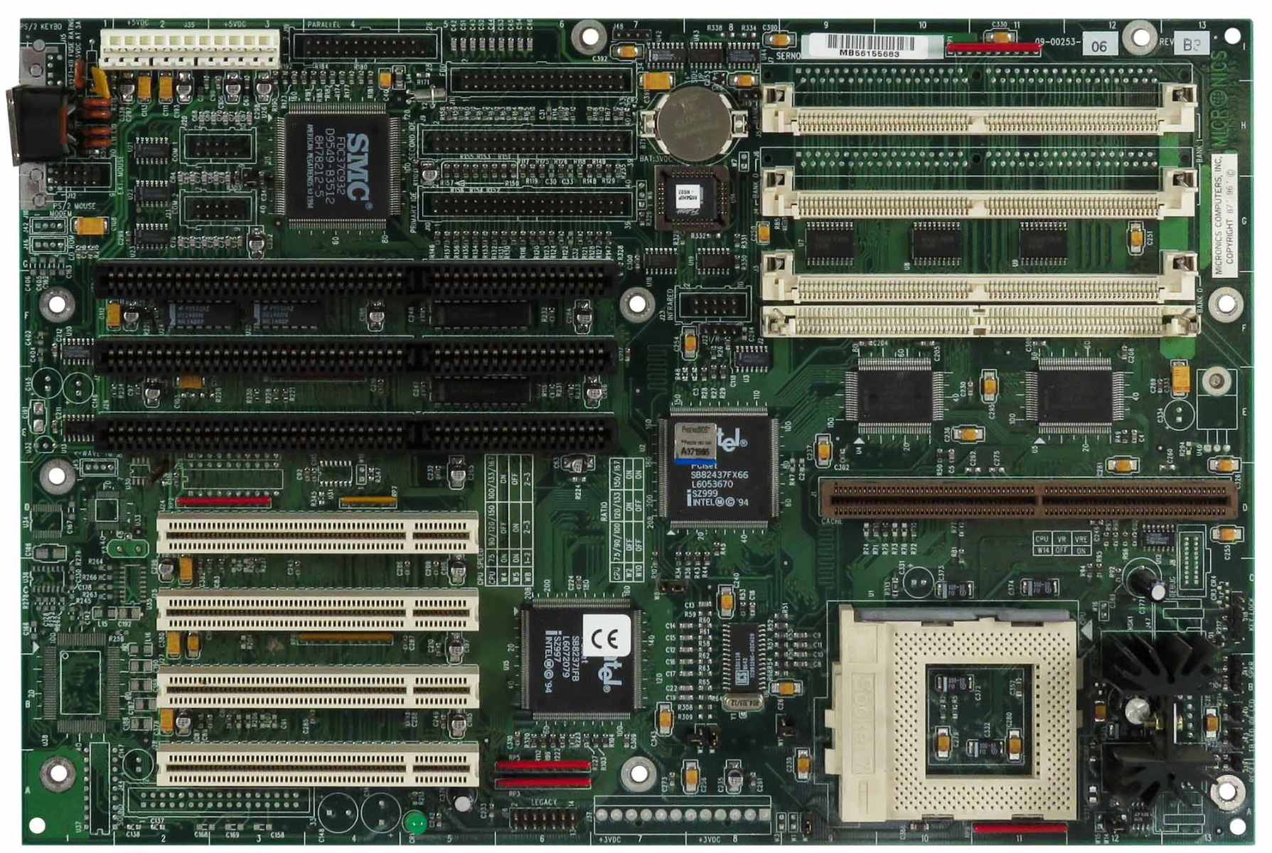 MICRONICS M54Hi-Plus 09-00253-06 SOCKET 7 FPM/EDO DRAM PCI ISA Baby-AT