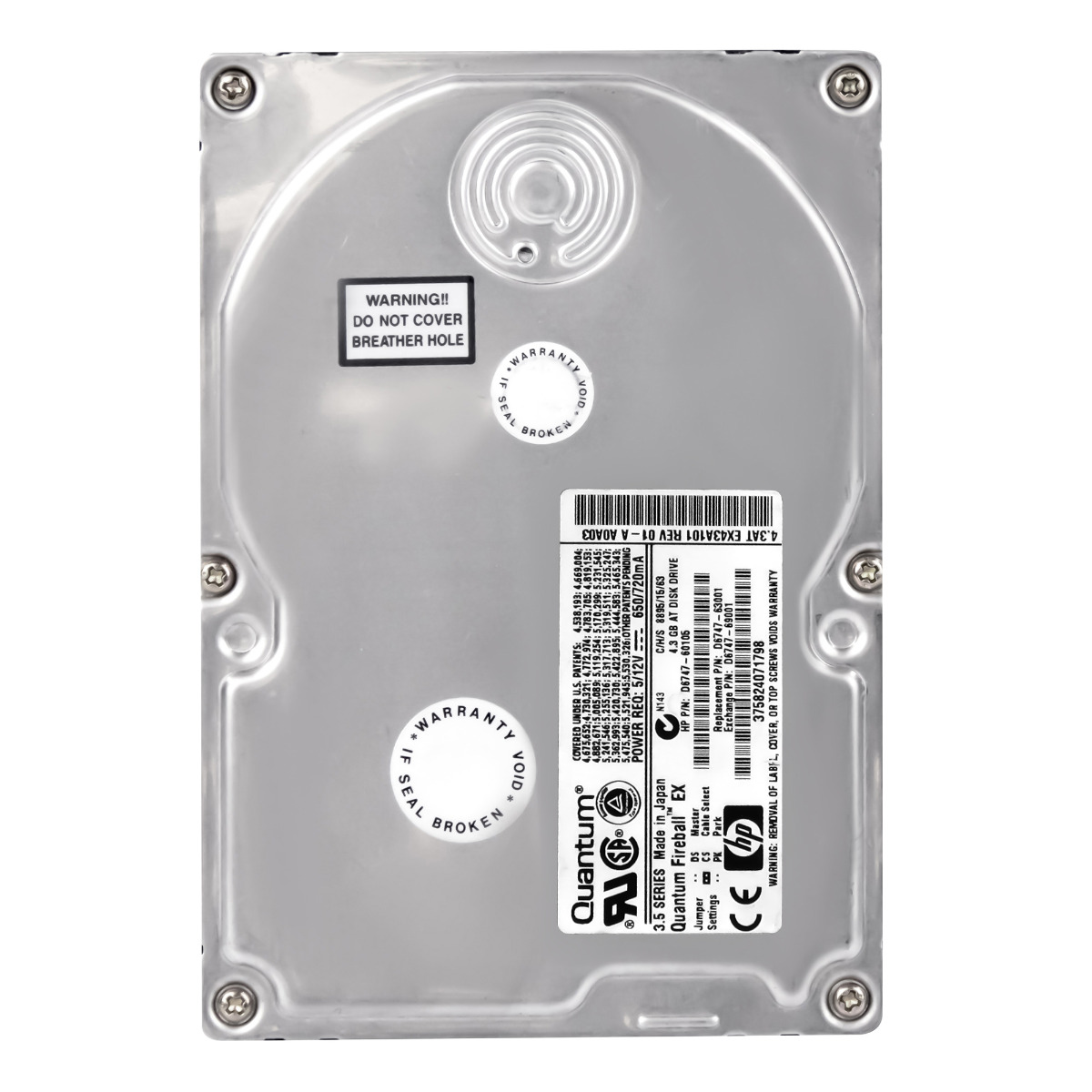 HP D6747-60105 4,3 Go 5,4K ATA 3,5'' EX43A101