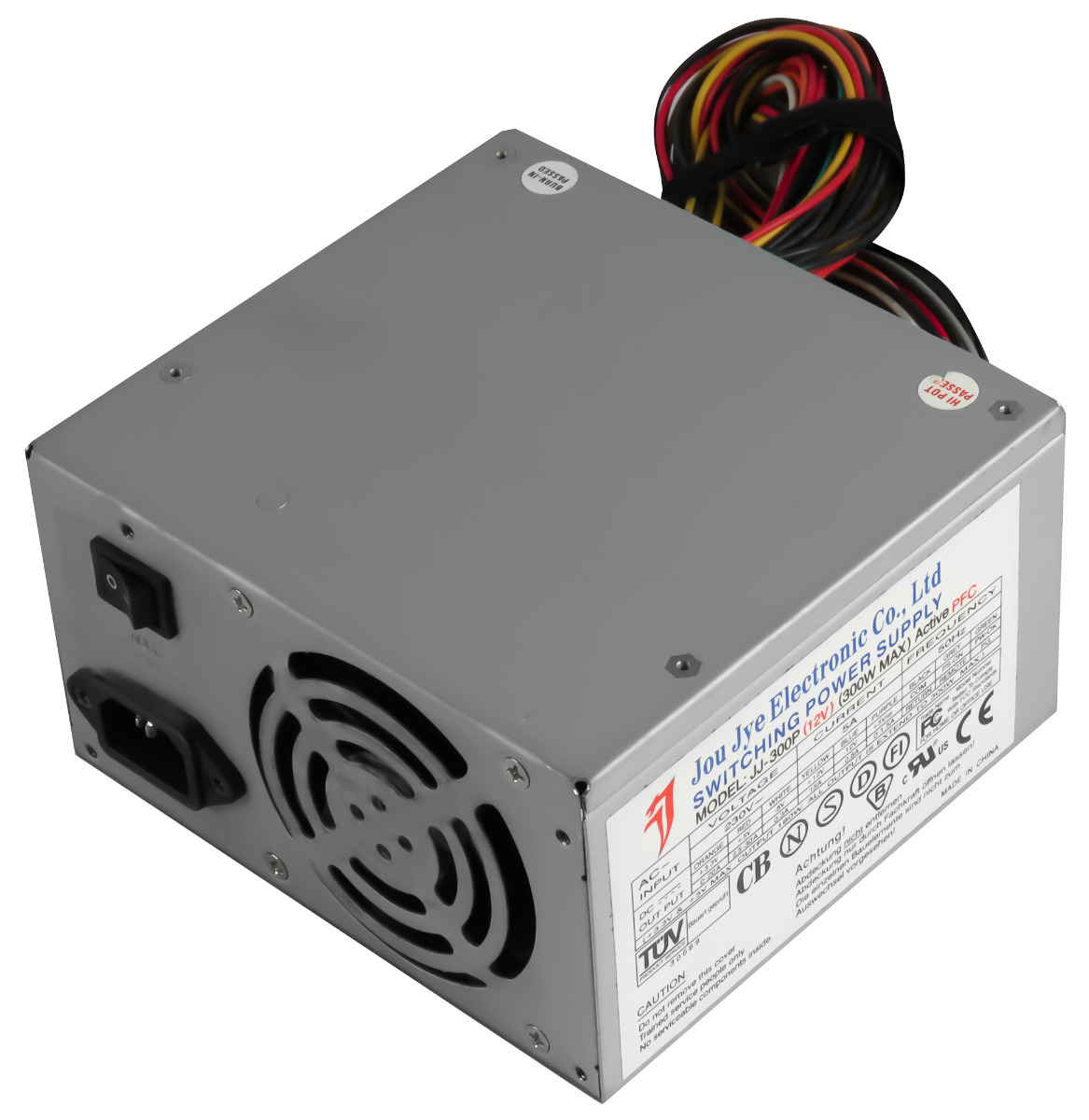JOU JYE JJ-300P 300W ATX 20-PIN AUX ACTIVE PFC
