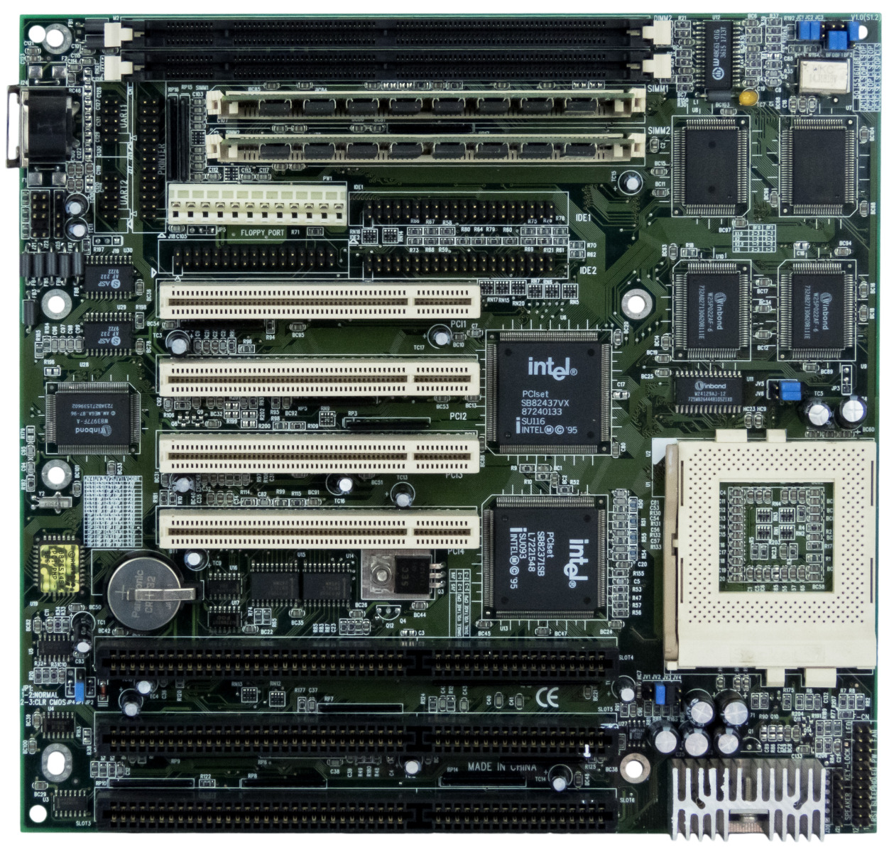 Carte mère QDI P5I430VX/230LC Socket 7 SDRAM FPM/EDO DRAM PCI ISA Baby-AT