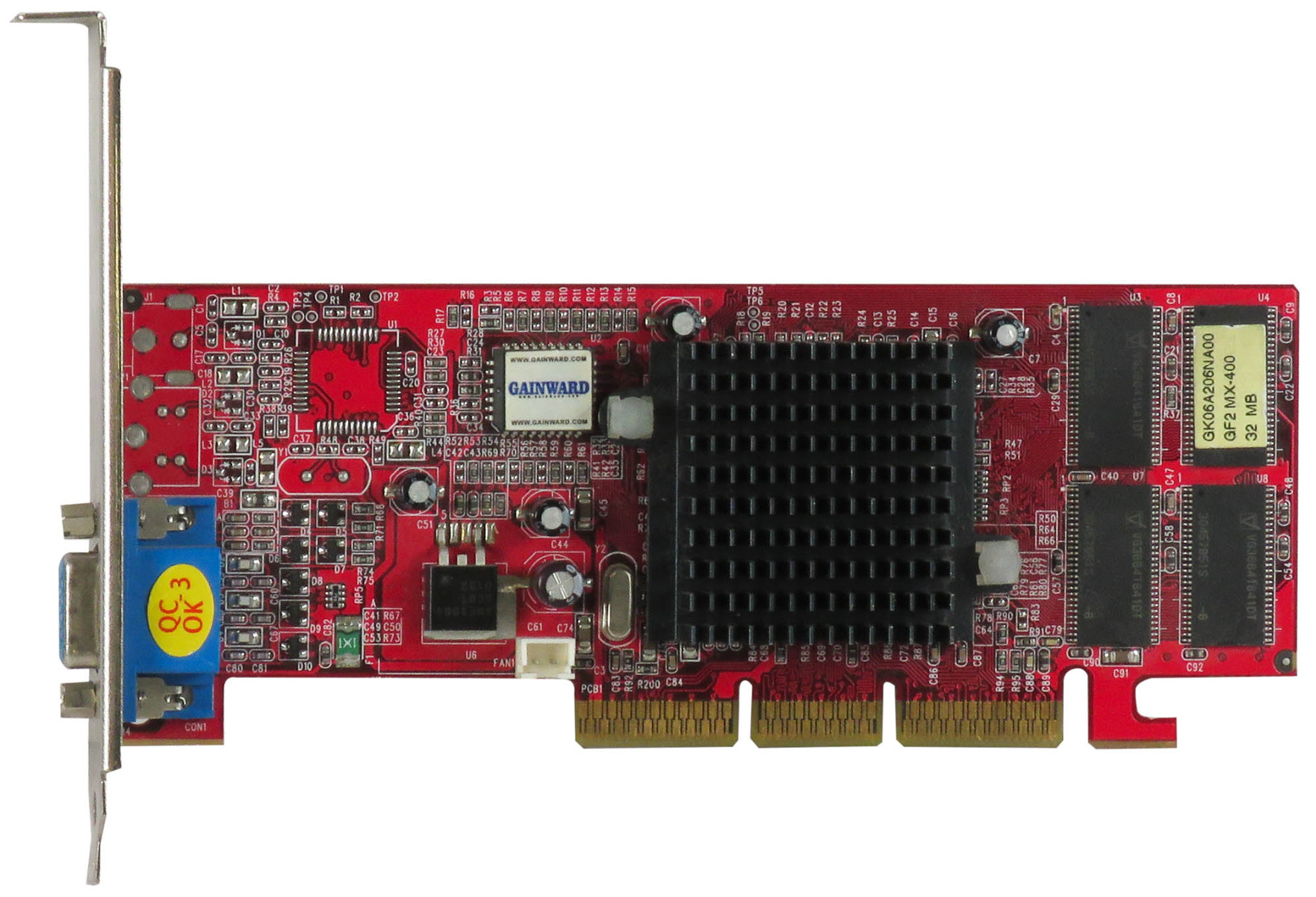 GAINWARD NVIDIA GEFORCE2 MX400 32 Mo VGA-GWV06-A V06-A2 AGP