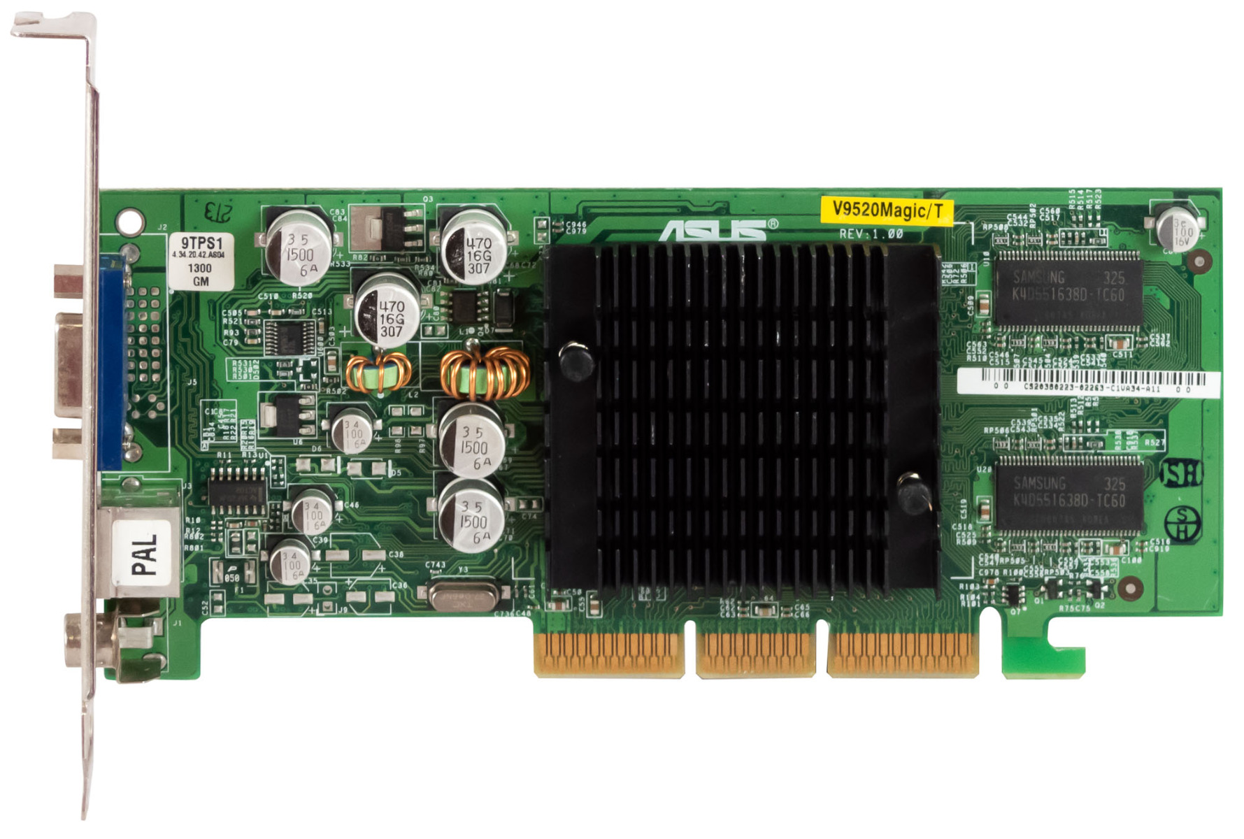 ASUS NVIDIA GEFORCE FX 5200 128MB V9520MAGIC/T/P/128M/4MBO