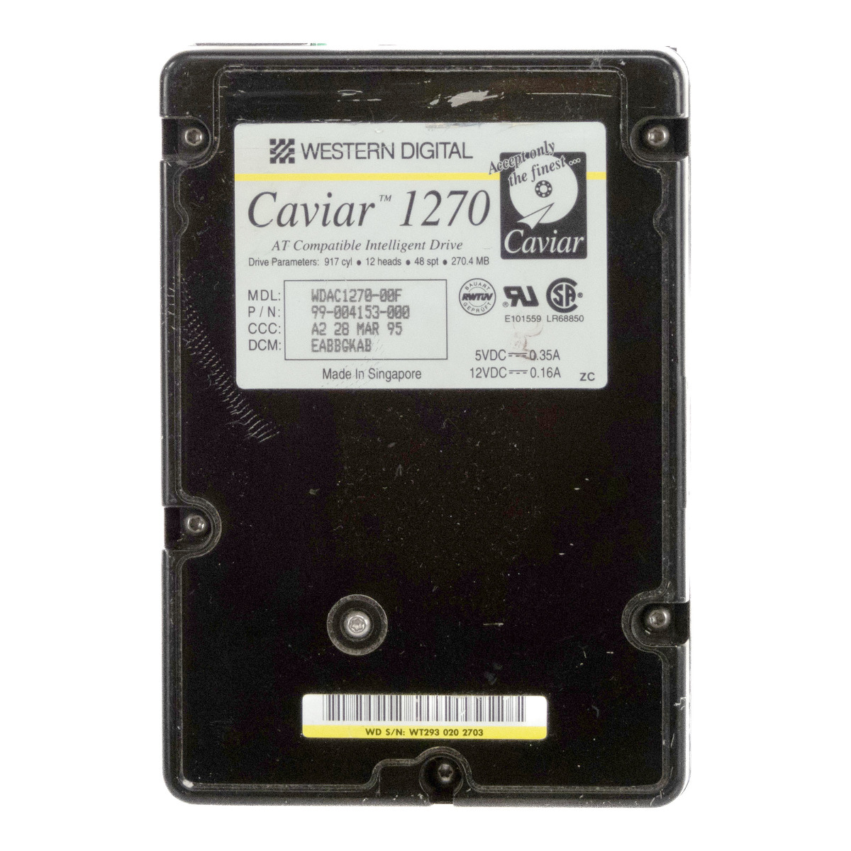 WD CAVIAR 1270 270 Mo 4.5K ATA 3.5'' WDAC1270-00F