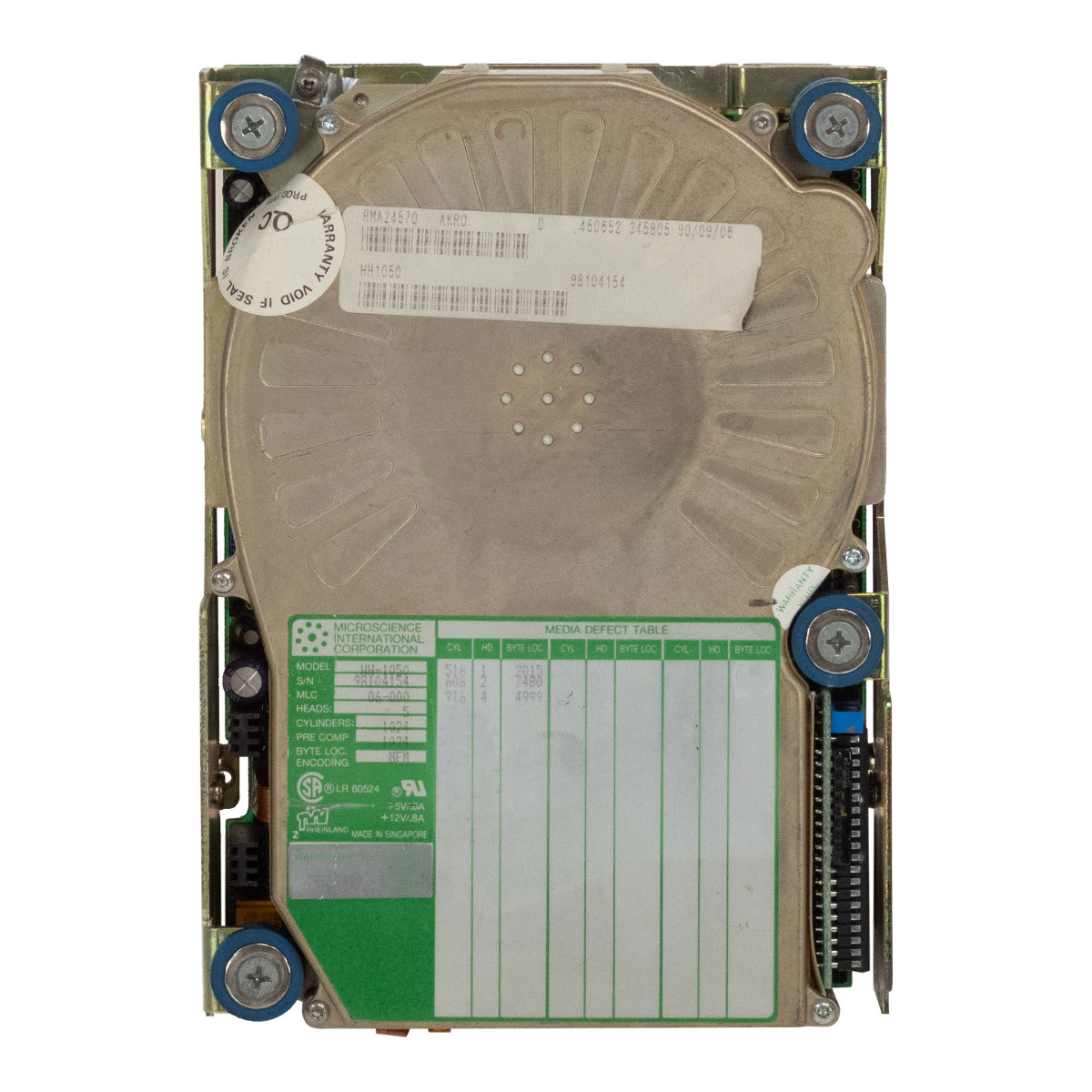 MICROSCIENCE HH-1050 44MB 3600RPM 5.25'' MFM