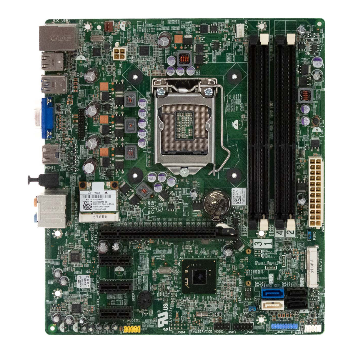 DELL 0NW73C DH77M01 SOCKET LGA1155 DDR3 PCIe mATX XPS 8500 Vostro 470