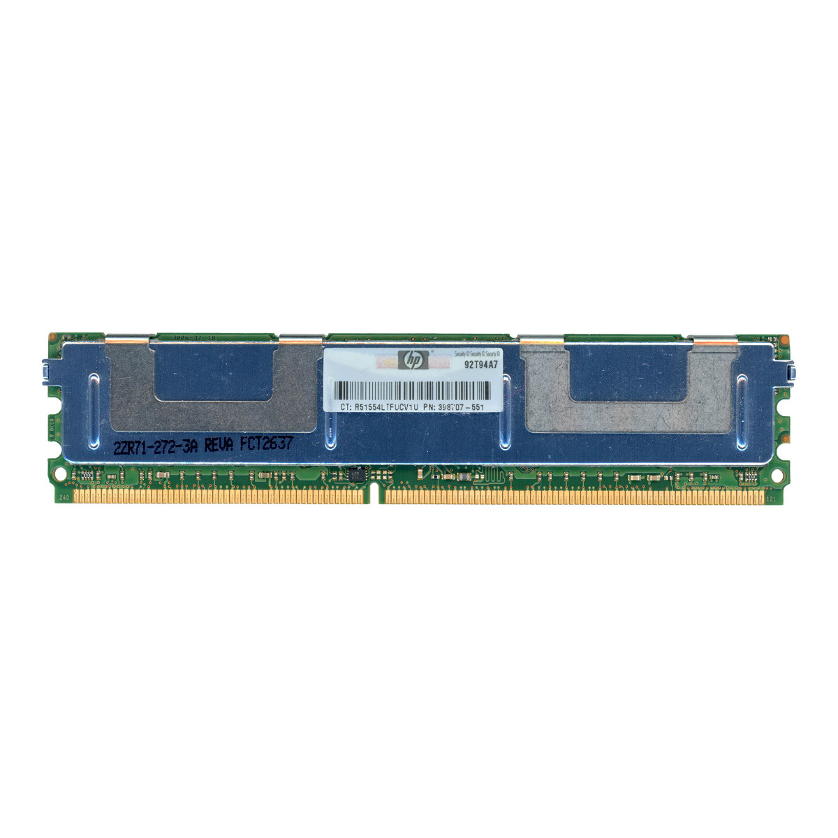 HP 398707-551 2 Go DDR2 667 MHz ECC entièrement tamponnée MT36HTF25672FY-667B3E3