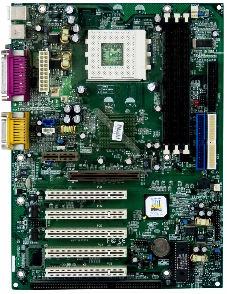 QDI KINETIZ 7T CARTE MÈRE SOCKET 462 SDRAM AGP PCI ISA AMR
