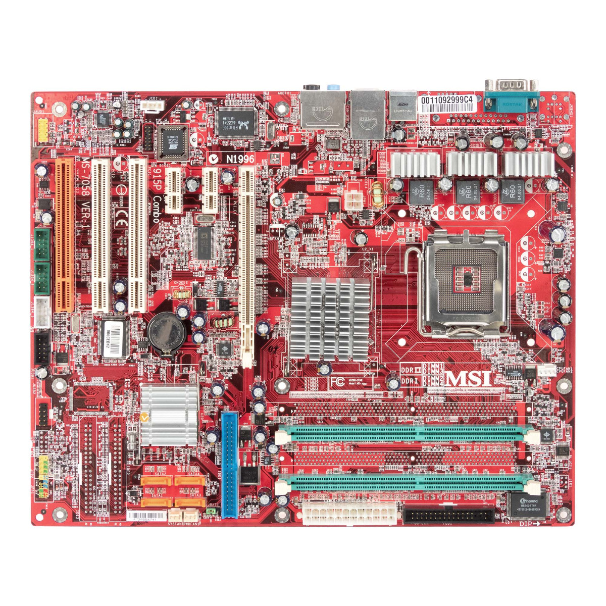 MSI MS-7058 VER:1 915G COMBO LGA775 DDR PCIe PCI ATX