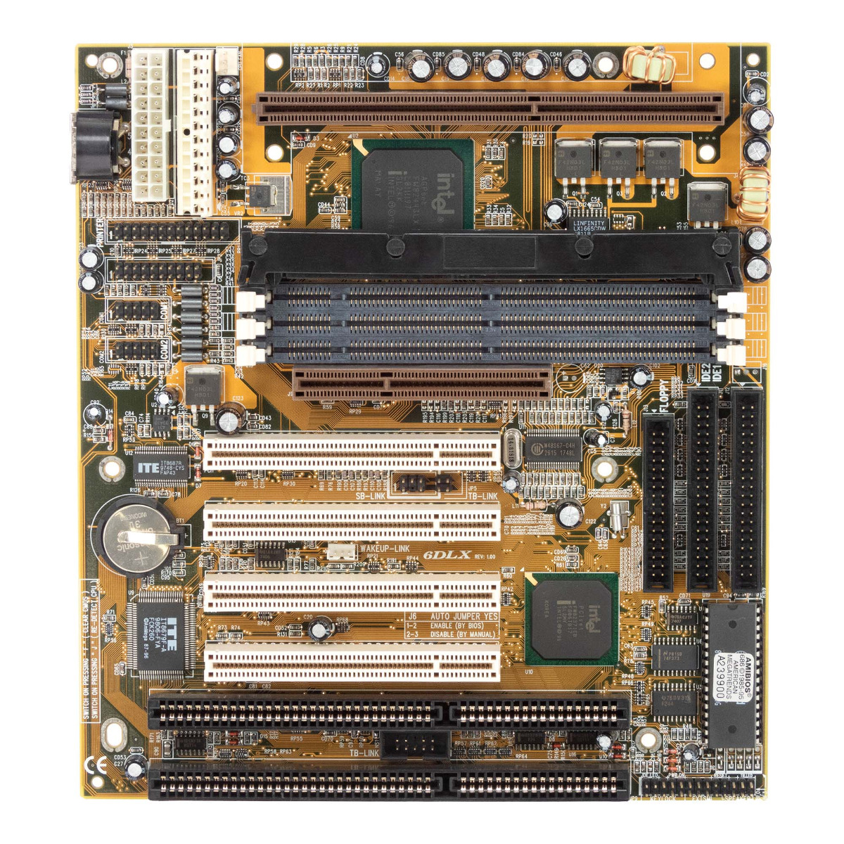 ZIDA TOMATO 6DLX SLOT 1 SDRAM AGP PCI ISA BABY AT