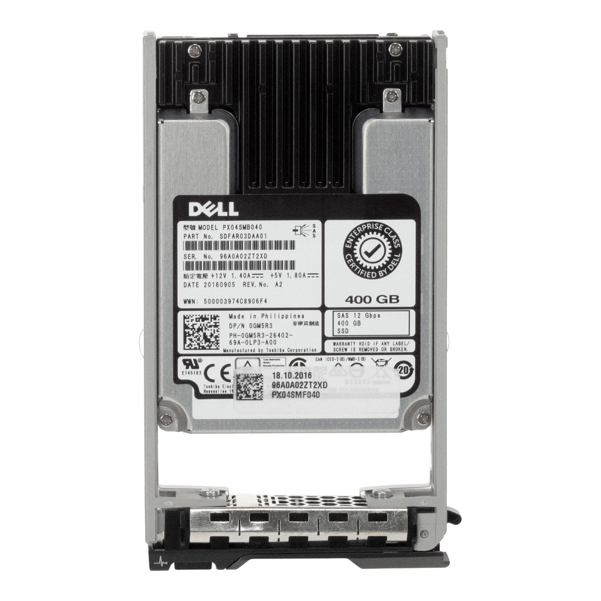 DELL 0GM5R3 MLC 400GB SAS-3 2,5'' PX04SMB040