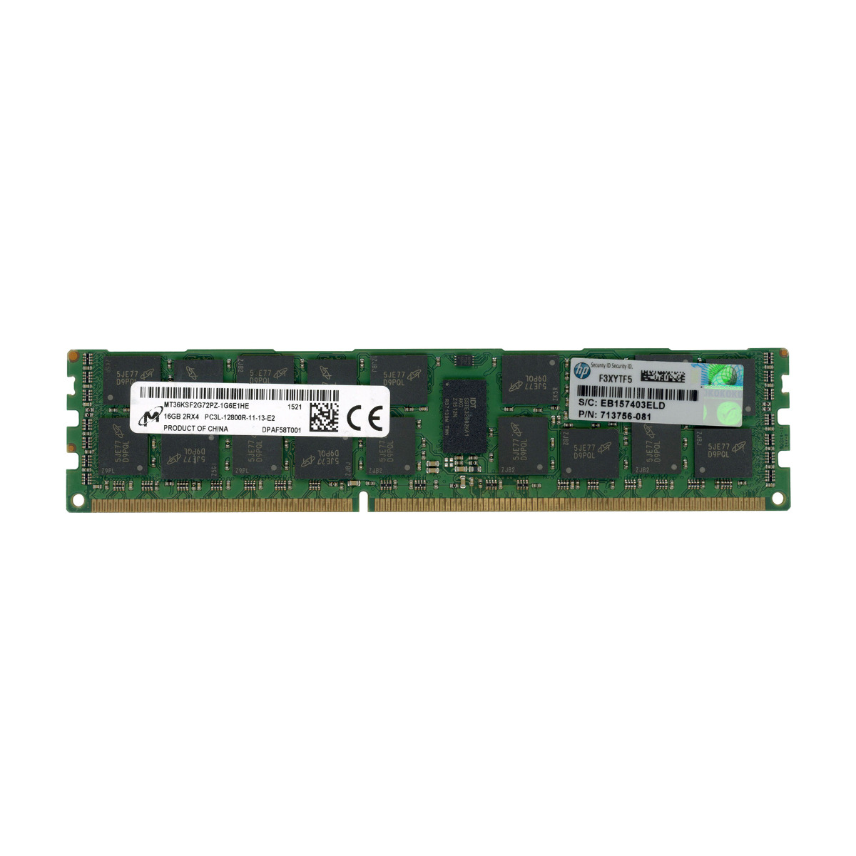 HP 713756-081 16 Go DDR3 1600 MHz MT36KSF2G72PZ-1G6E1HE REG ECC