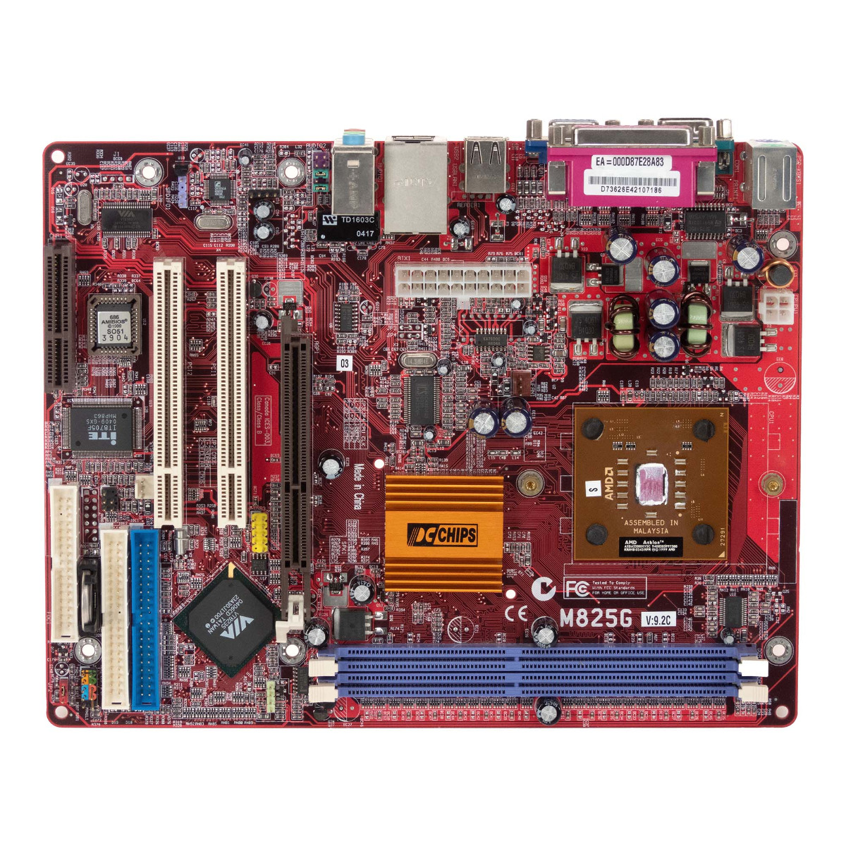 PC CHIPS M825G V:9.2C ATHLON XP 1.8GHz DDR AGP PCI CNR mATX