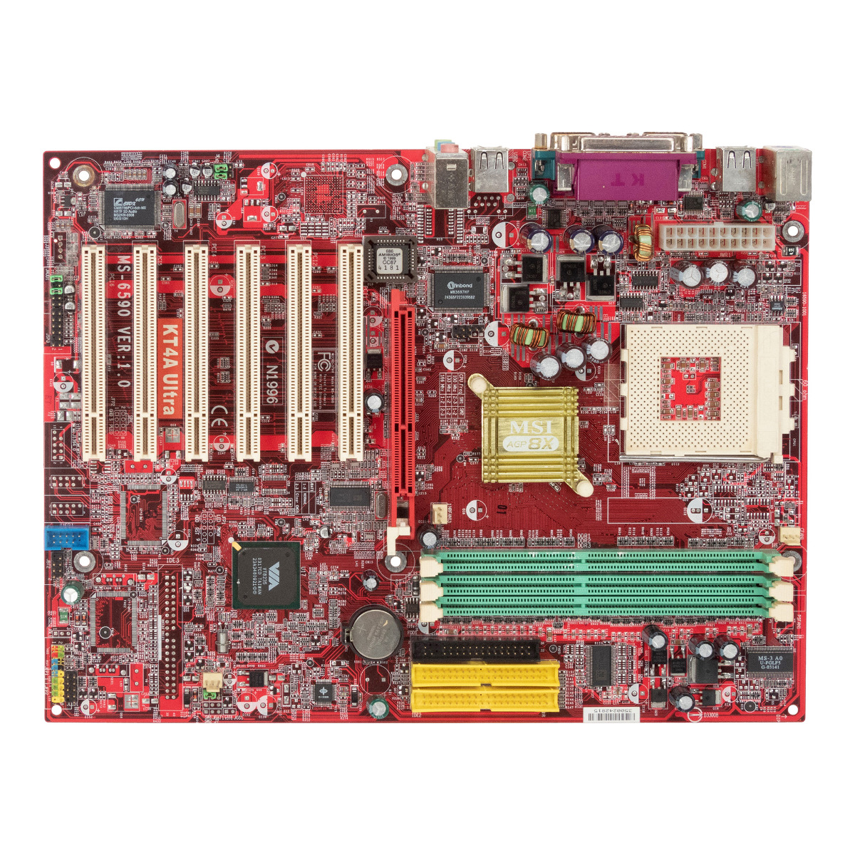 MSI MS-6590 Version 1.0 KT4A Ultra SOCKET 462 (A) DDR AGP PCI ATX