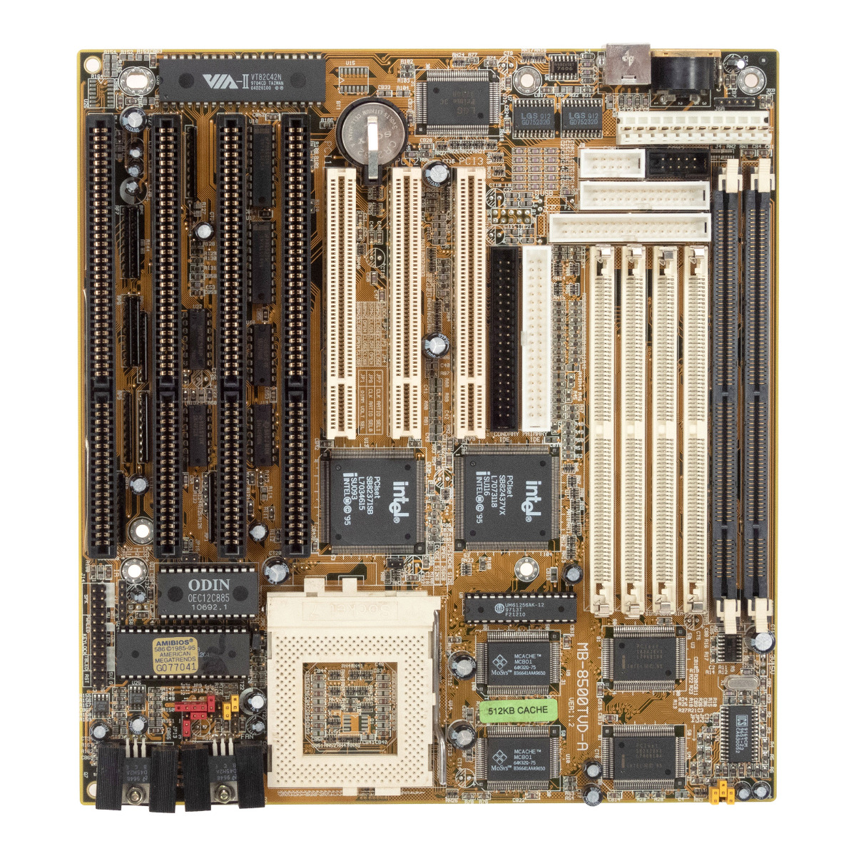 BIOSTAR MB-8500TVD-A SOCKET 7 SDRAM / SIMM PCI ISA BabyAT