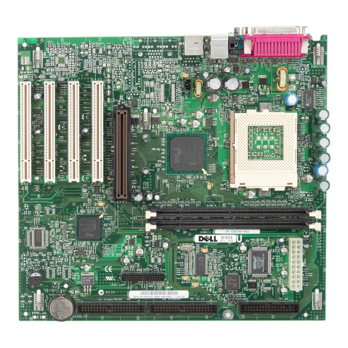 DELL 04C453 SOCKET 370 SDRAM AGP PCI SYSTEM BOARD DIMENSION 4200