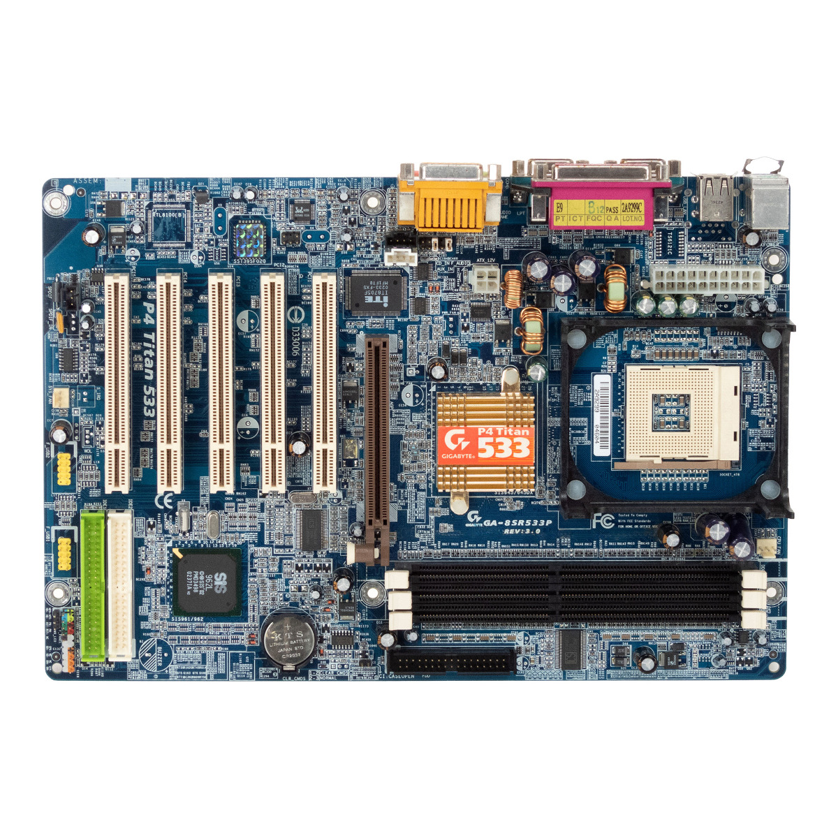 GIGABYTE GA-8SR533P RÉV:3.0 SOCKET 478 DDR AGP PCI ATX
