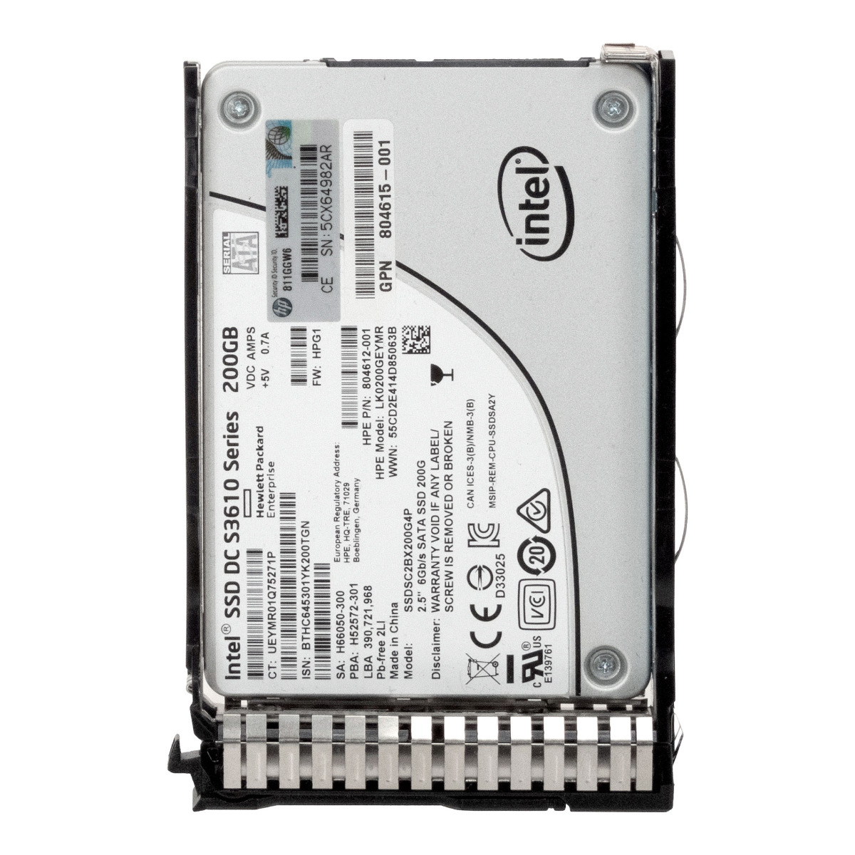 HP 804612-001 805377-001 480GB SATA III SSD 2.5'' LK0200GEYMR