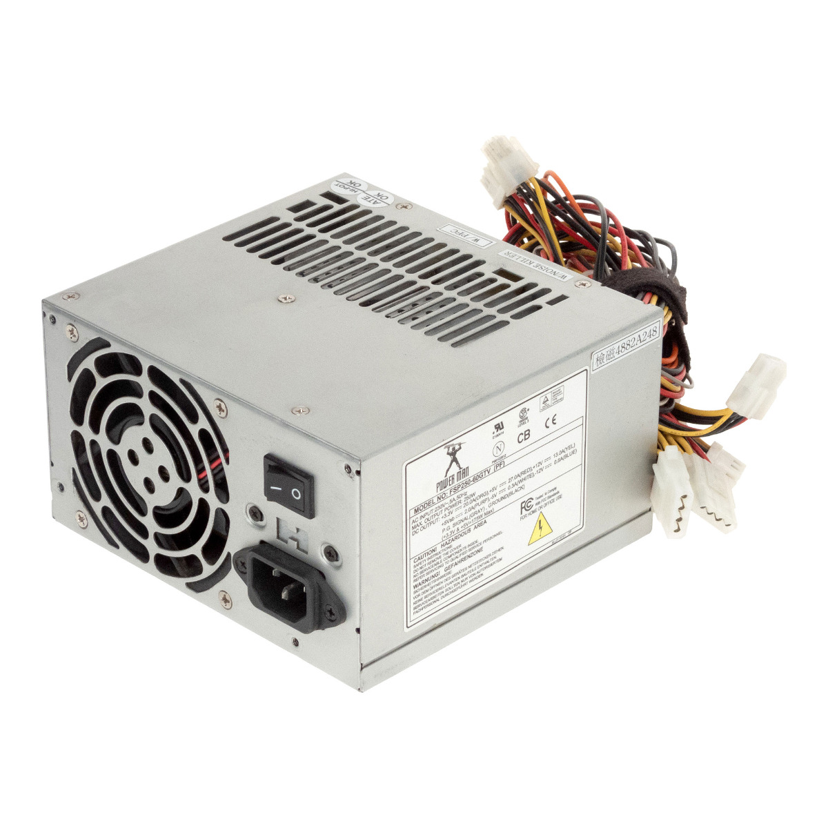 POWER MAN FSP250-60GTV (PF) 250W ATX 20 broches MOLEX FDD AUX