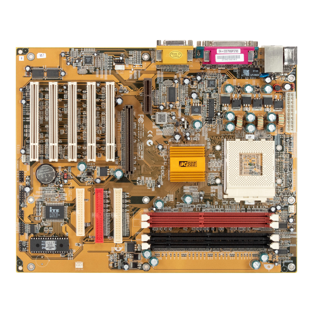 ECS K7S5A V3.1 SOCKET 462 (A) DDR/SDRAM AGP PCI AMR ATX
