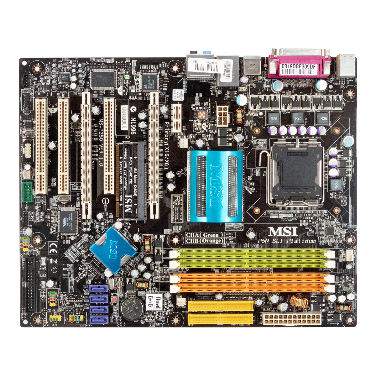 MSI P6N SLI PLATINUM MS-7350 VER:1.0 SOCKET LGA775 DDR2 PCIe PCI ATX