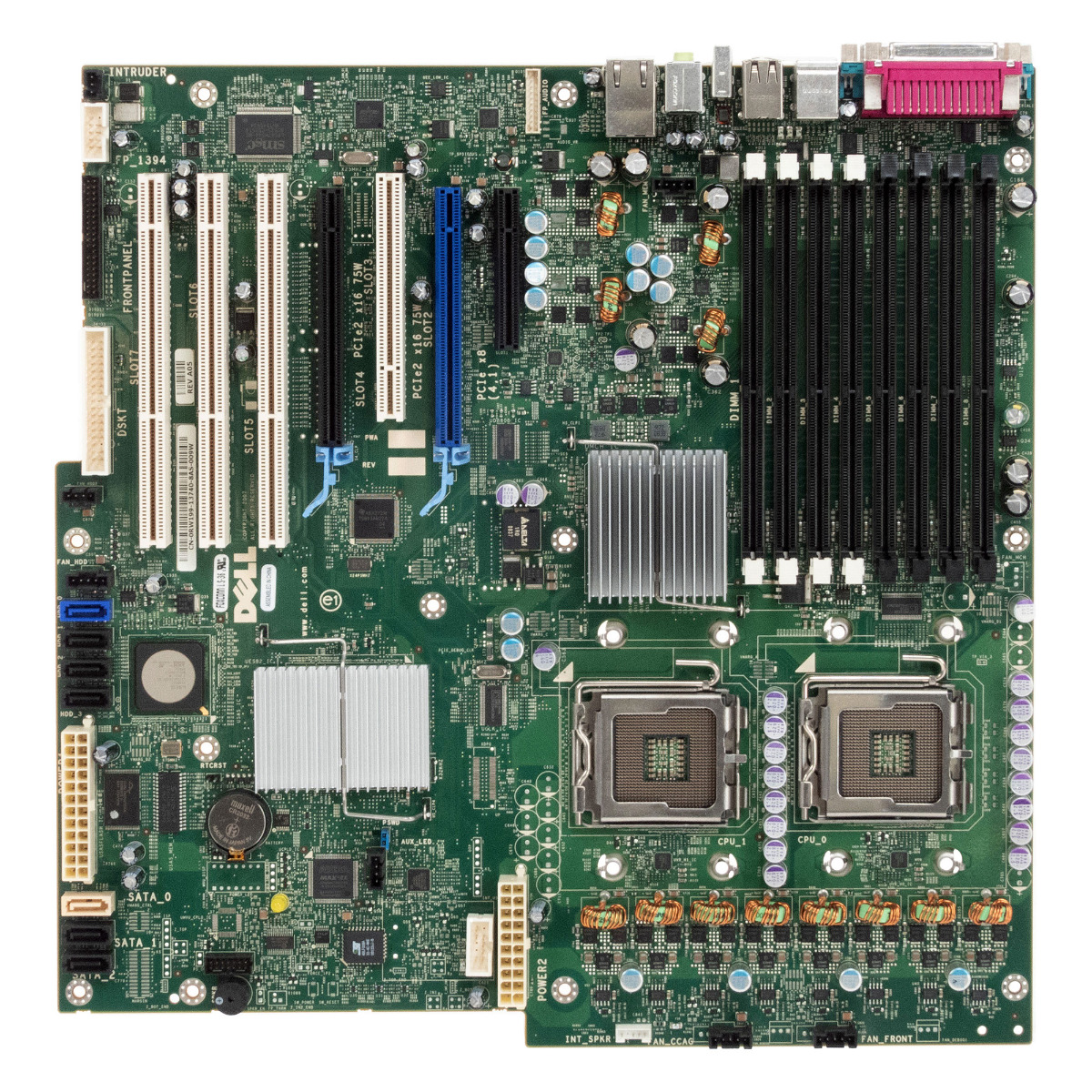 DELL 0RW199 DOUBLE SOCKET LGA771 8x DDR2 FB-DIMM PCIe PCI-X PCI Precision T7400