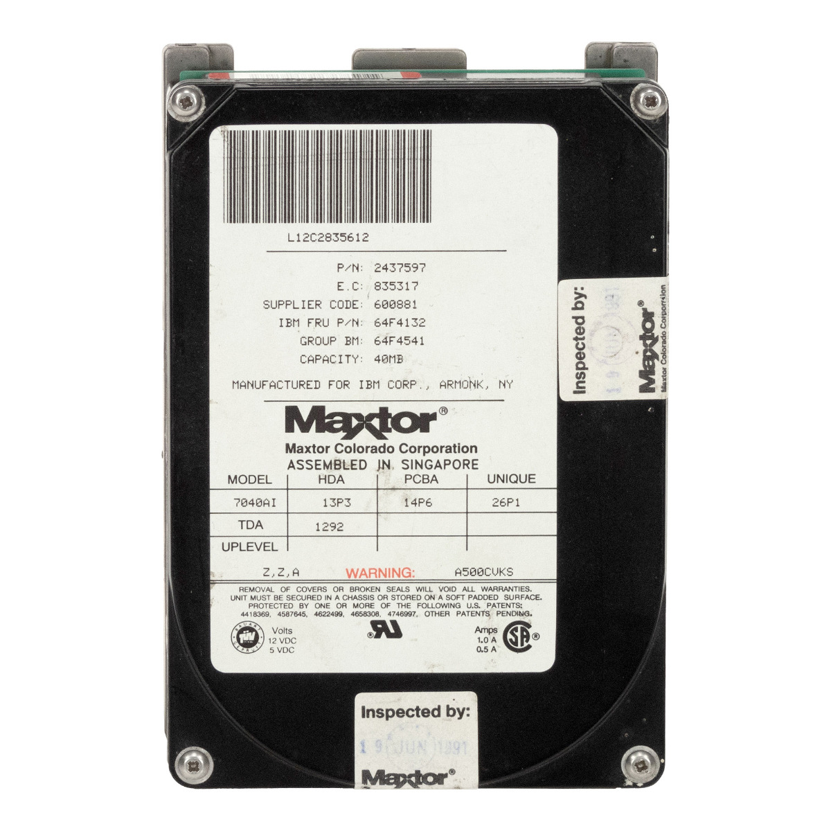 IBM 64F4132 2437597 40 Mo 3703 tr/min ATA 3.5'' 7040AI