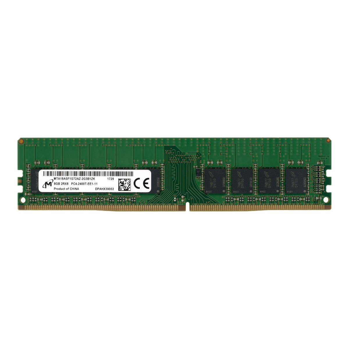 MICRON MTA18ASF1G72AZ-2G3B1ZK 8 Go DDR4 2400 MHz ECC UNBUFF