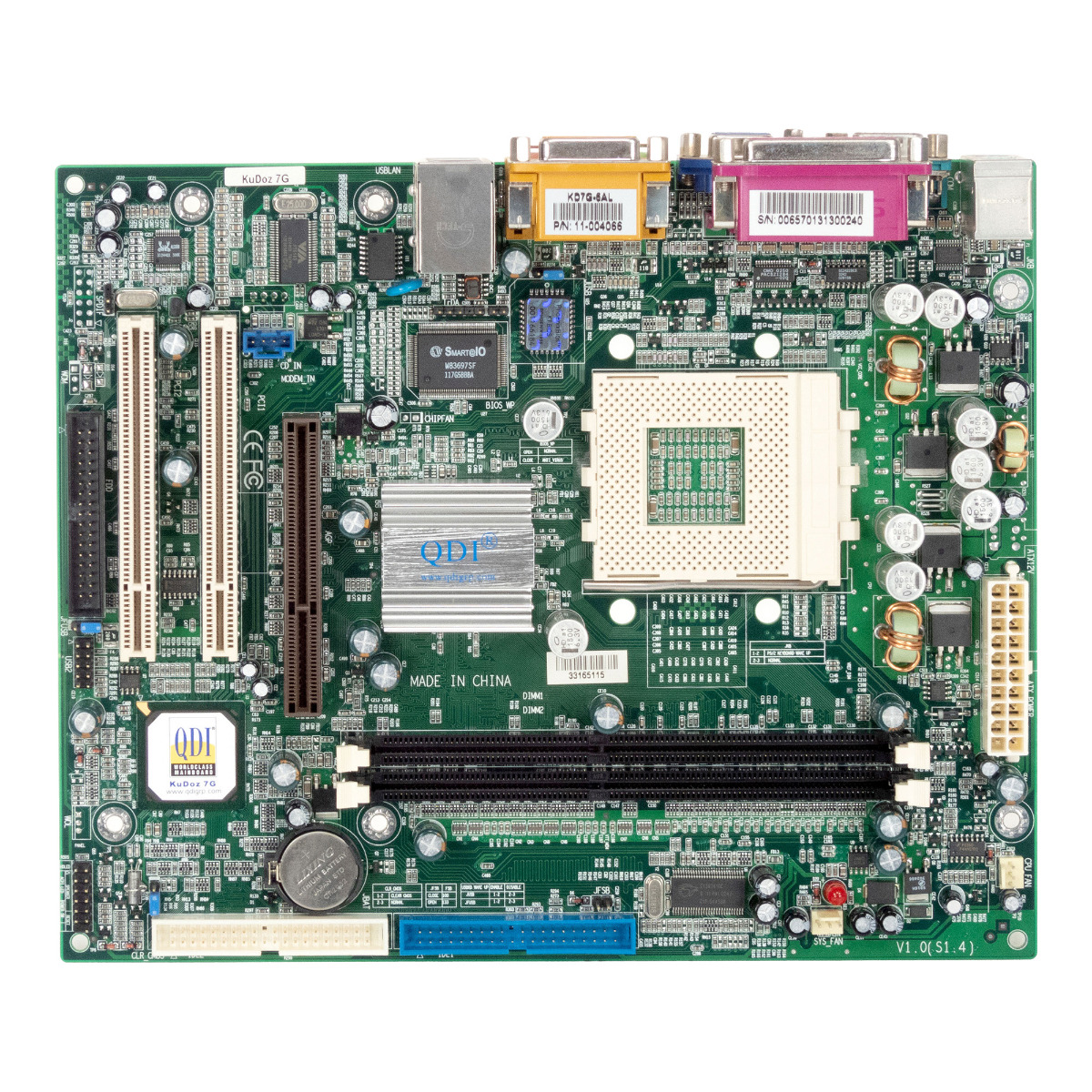 QDI KuDoZ 7G KD7G-6AL SOCKET 462 (A) DDR AGP PCI mATX
