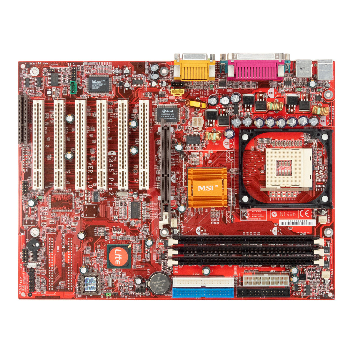MSI MS-6528 845 Pro2 VER:1.0 SOCKET 478 SDRAM AGP PCI CNR ATX